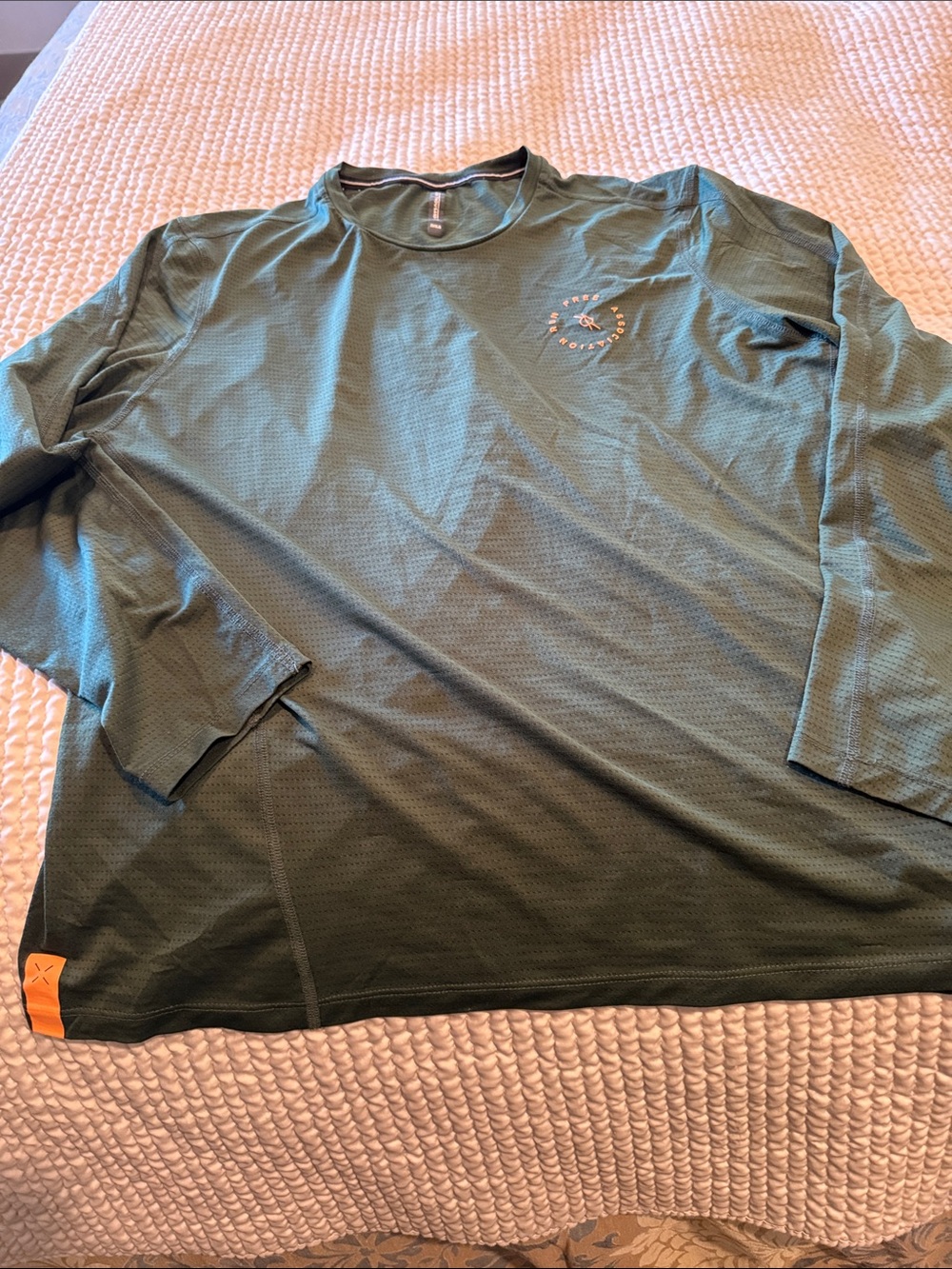 Ten Thousand Men's Long-Sleeve Performance Top in Dark Green